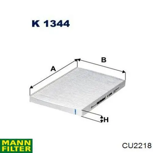 Фільтр повітряний обігрівача Denckermann M119022A ціна, від 4.60 USD