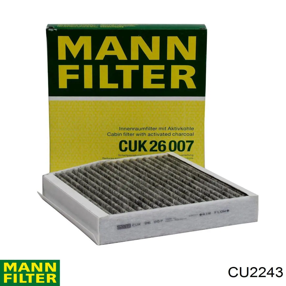 Купити CU2243 Mann-Filter Фільтр салону вугільний