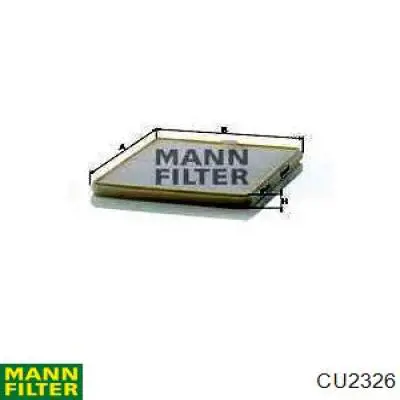 Повітряний фільтр салону Mann-Filter CU2326