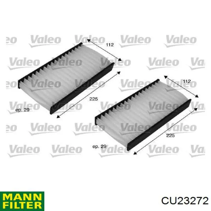 Фільтр повітряний обігрівача Mann-Filter CU23272 ціна, від 6.33 USD