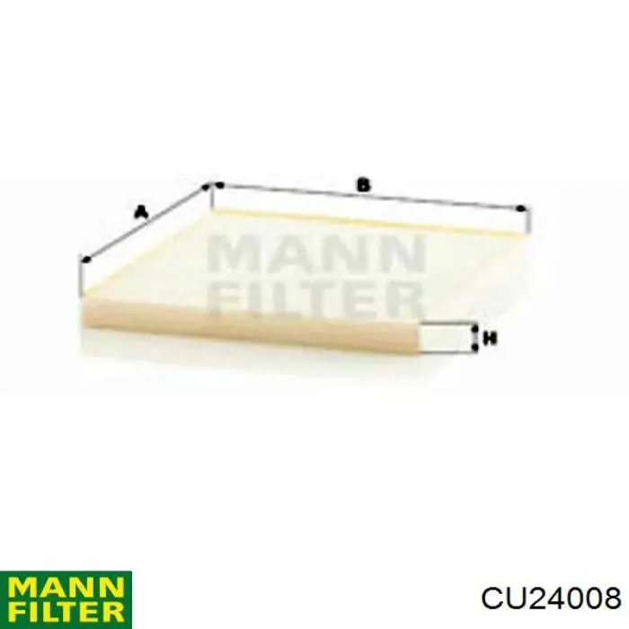 CU24008 Mann-Filter Внутрішньосалонний фільтр