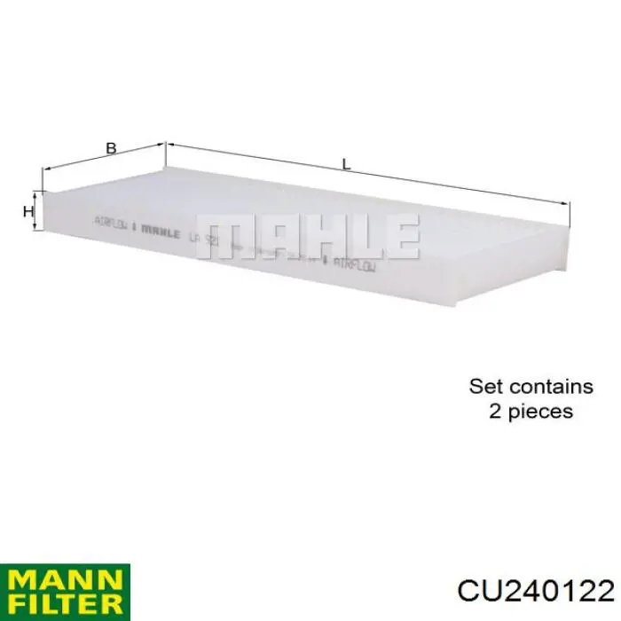 CU240122 Mann-Filter Фильтр салона