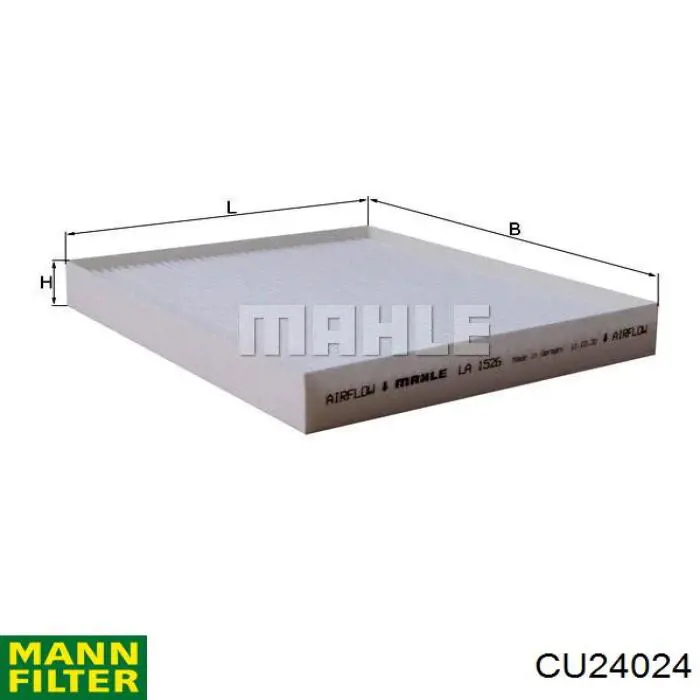 Фільтр повітряний обігрівача Mann-Filter CU24024 ціна, від 13.14 USD