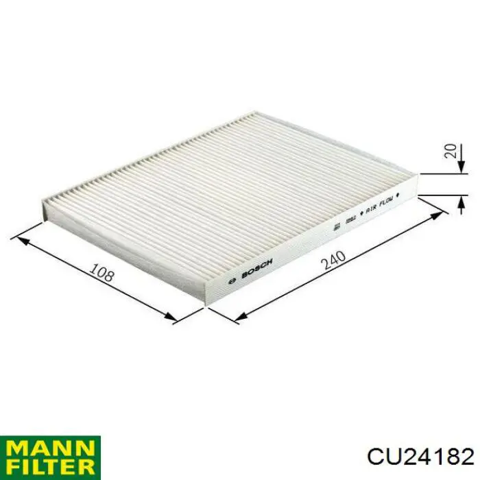Повітряний фільтр салону Mann-Filter CU24182