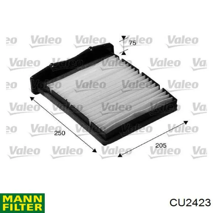 CU2423 Mann-Filter Внутрішньосалонний фільтр