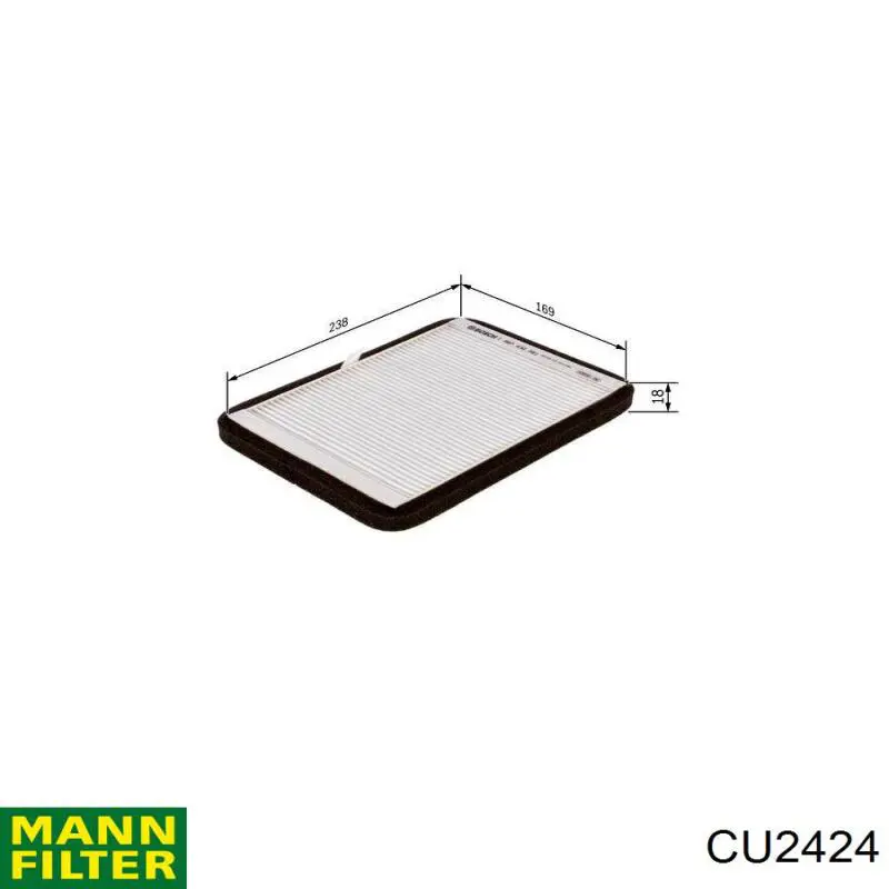 Повітряний фільтр салону Mann-Filter CU2424