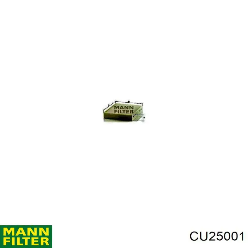 CU25001 Mann-Filter фільтр салону