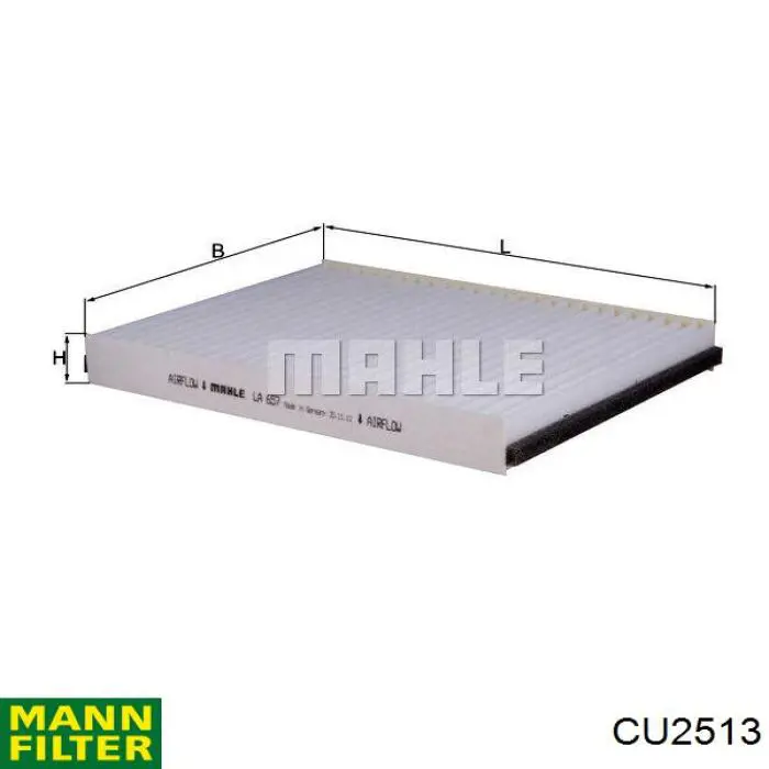 Фільтр повітряний обігрівача Mann-Filter CU2513 ціна, від 12.50 USD
