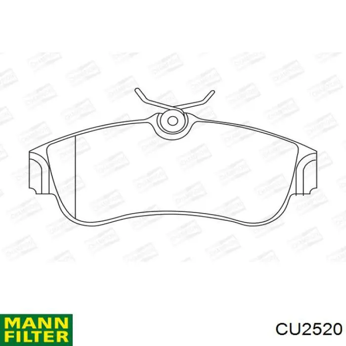 CU2520 Mann-Filter Внутрішньосалонний фільтр