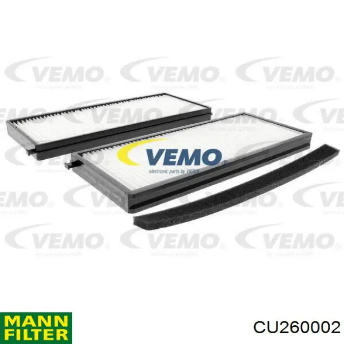 Повітряний фільтр салону Mann-Filter CU260002