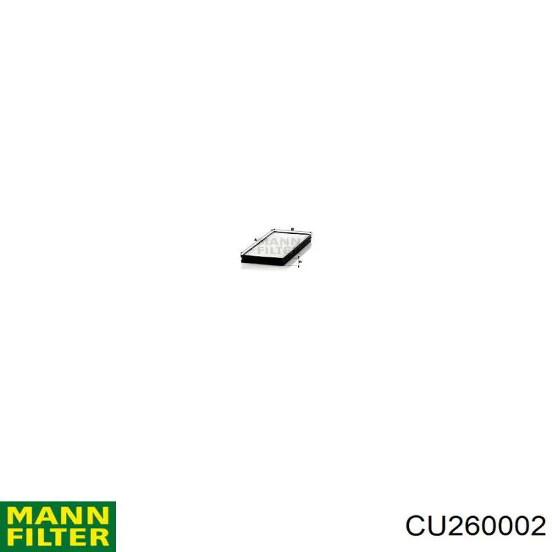 CU260002 Mann-Filter фільтр салону