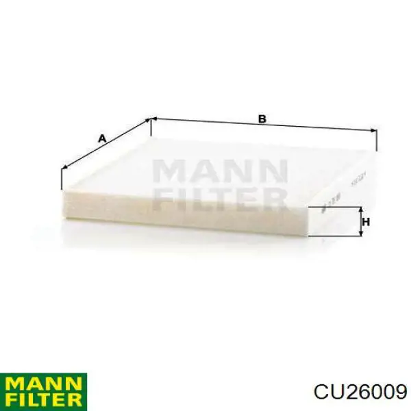 CU26009 Mann-Filter фільтр салону
