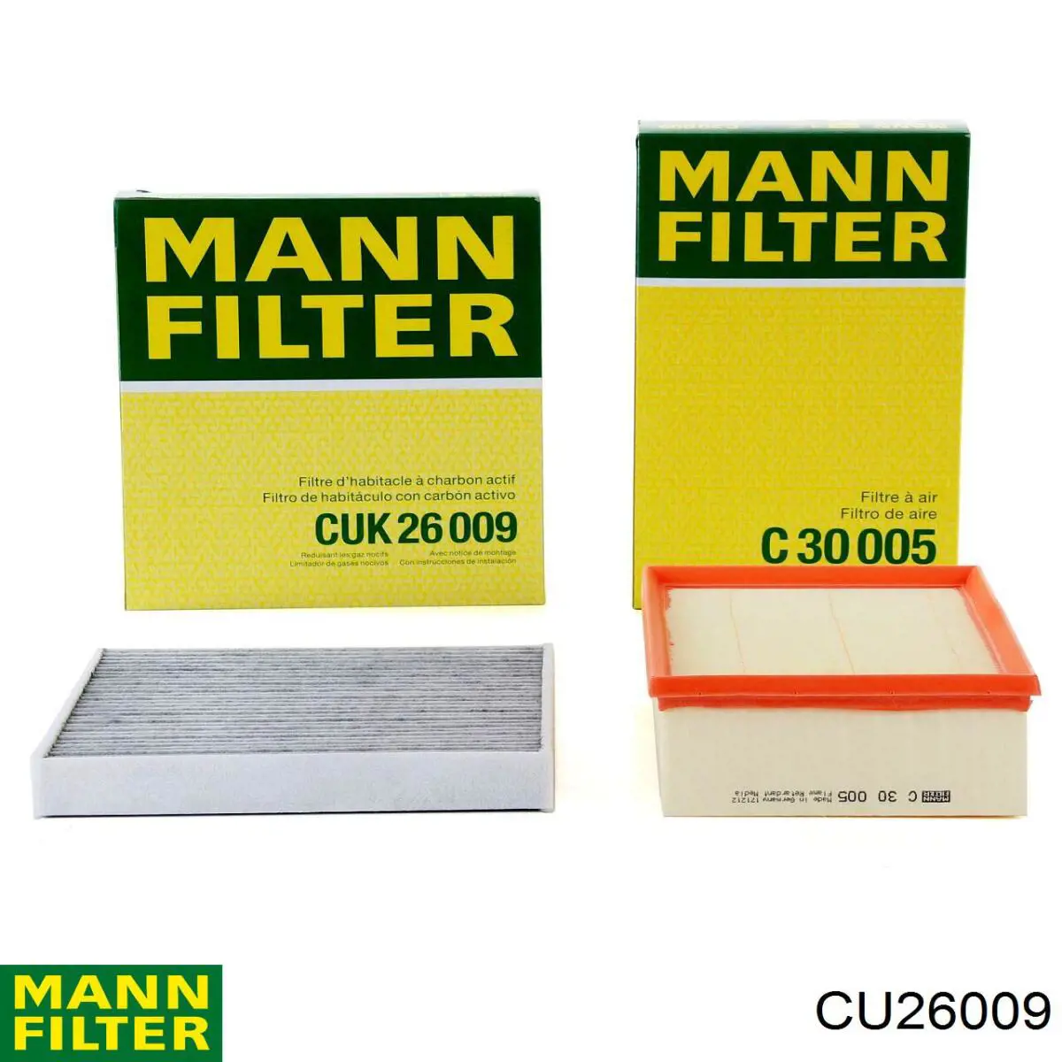 Фільтр повітряний обігрівача Mann-Filter CU26009 ціна, від 11.16 USD