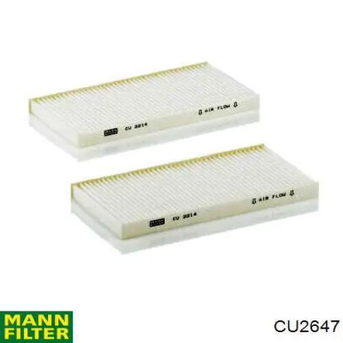 Купити CU2647 Mann-Filter Фільтр салону вугільний