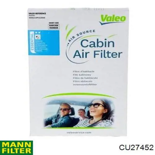 Купити CU27452 Mann-Filter Фільтр салону вугільний