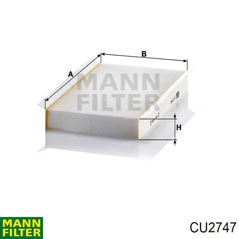 CU2747 Mann-Filter фільтр салону