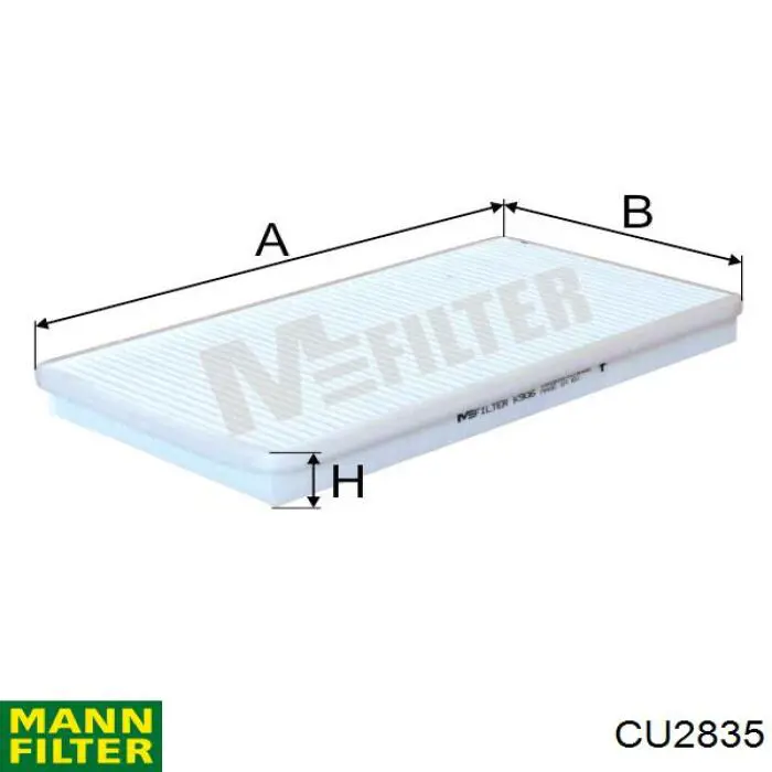 Фільтр салону CU2835 Mann-Filter