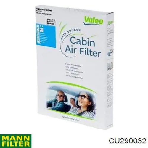 CU290032 Mann-Filter Внутрішньосалонний фільтр