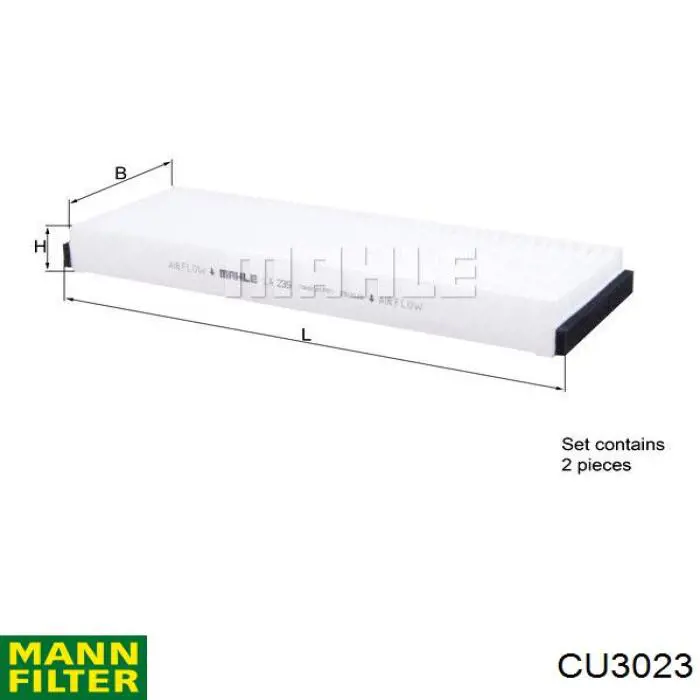 CU3023 Mann-Filter фільтр салону