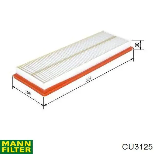 Купити CU3125 Mann-Filter Фільтр салону вугільний