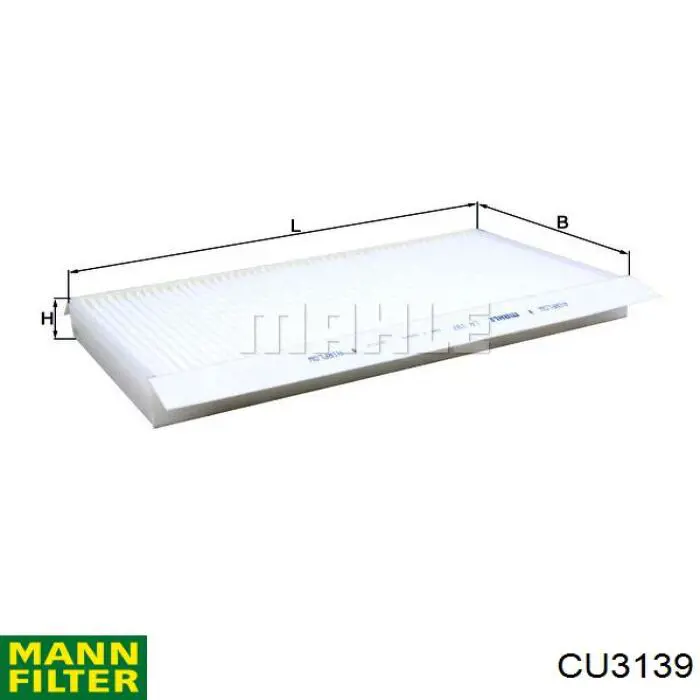 Фільтр повітряний обігрівача Mann-Filter CU3139 ціна, від 14.77 USD