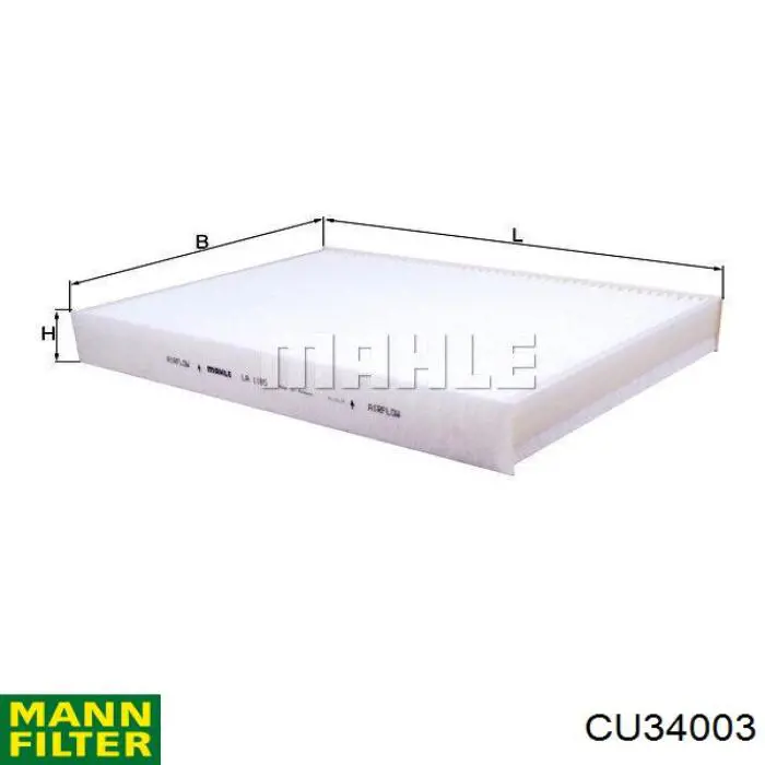 Купити CU34003 Mann-Filter Фільтр салону вугільний