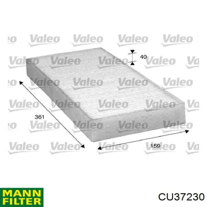Фільтр повітряний обігрівача Mann-Filter CU37230 ціна, від 9.98 USD