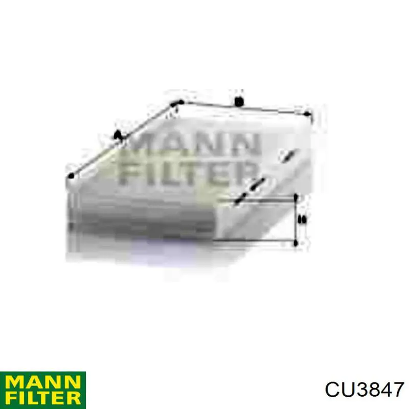 CU3847 Mann-Filter фільтр салону