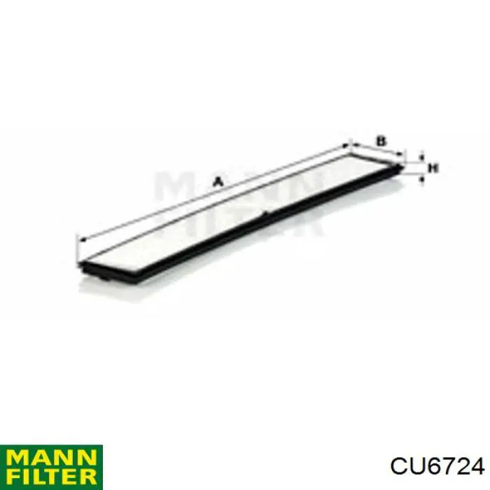 Фільтр салону CU6724 Mann-Filter