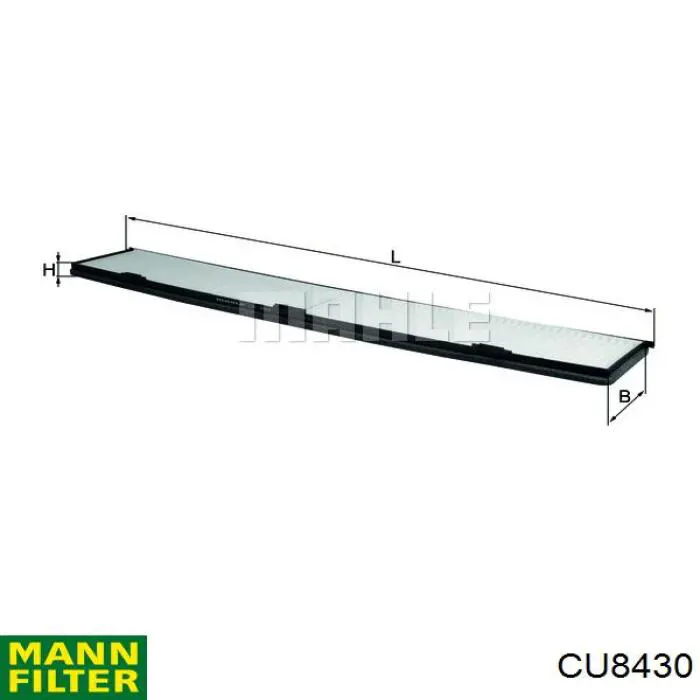Фільтр повітряний обігрівача Mann-Filter CU8430 ціна, від 16.41 USD
