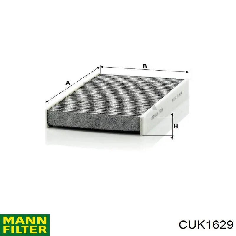 Купити CUK1629 Mann-Filter Фільтр салону вугільний