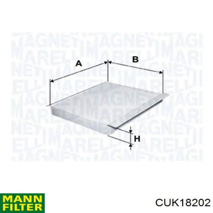 CUK18202 Mann-Filter Внутрішньосалонний фільтр