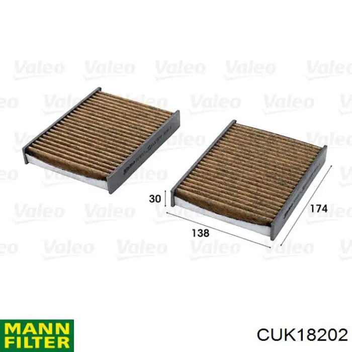 Фільтр повітряний обігрівача Mann-Filter CUK18202 ціна, від 9.57 USD