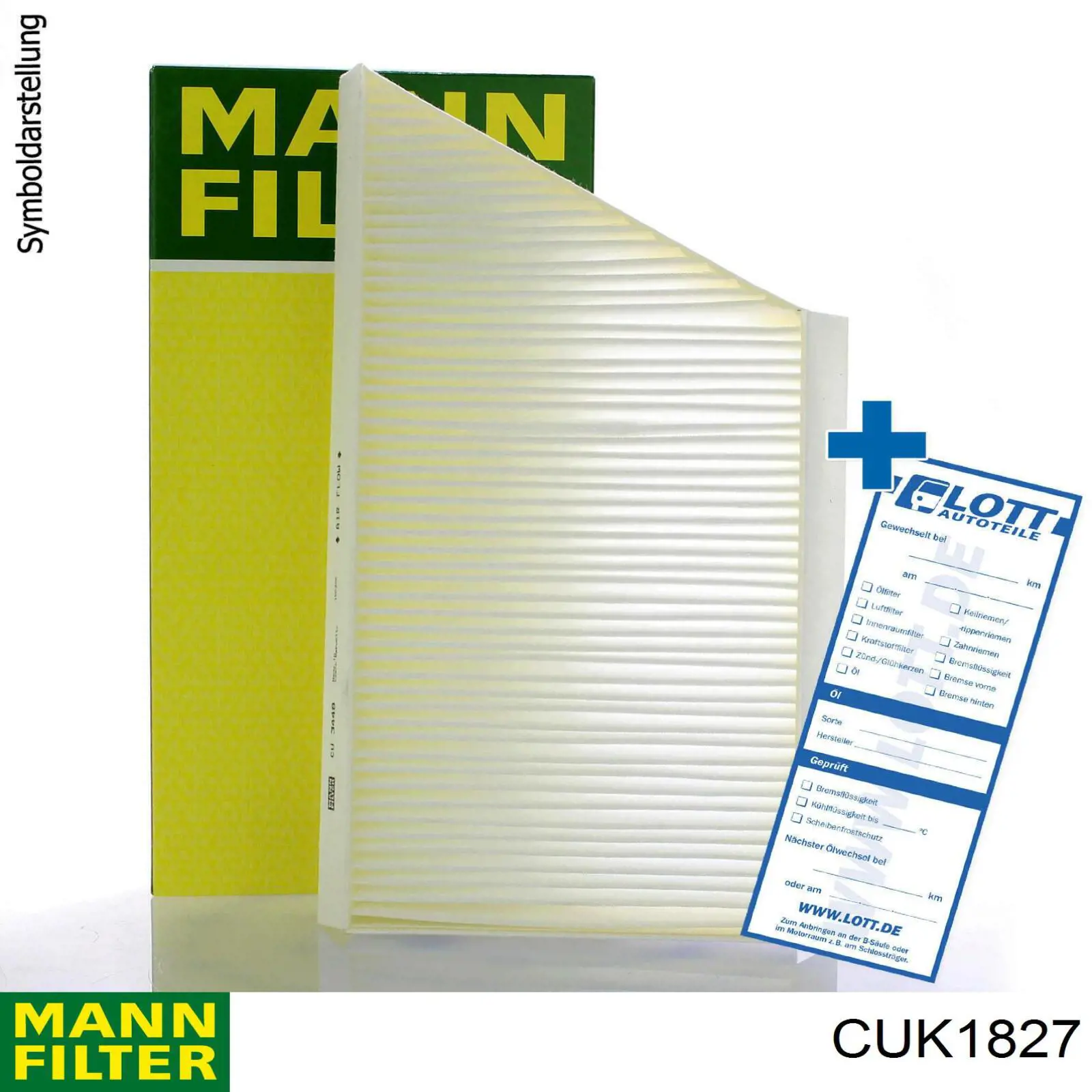 Фільтр повітряний обігрівача Mann-Filter CUK1827 ціна, від 7.03 USD