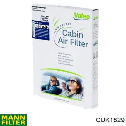 Повітряний фільтр салону Mann-Filter CUK1829
