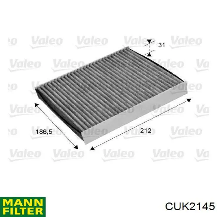 Повітряний фільтр салону Mann-Filter CUK2145