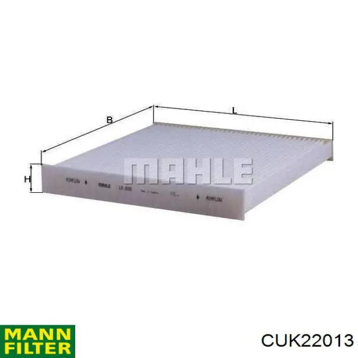 Купити CUK22013 Mann-Filter Фільтр салону вугільний