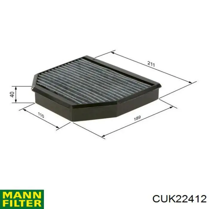 Купити A230830041864 Mercedes Фільтр салону вугільний