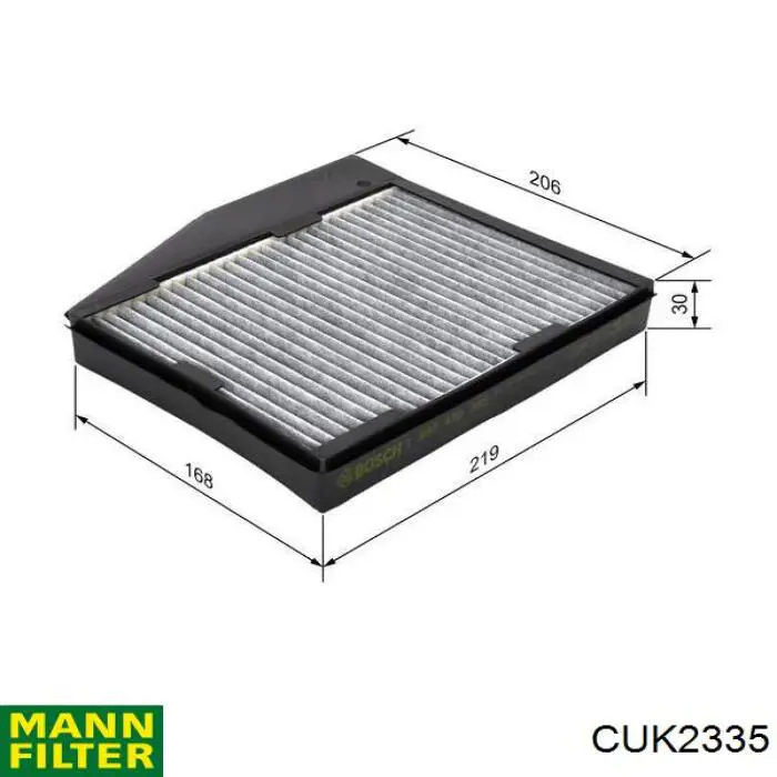 Повітряний фільтр салону Mann-Filter CUK2335