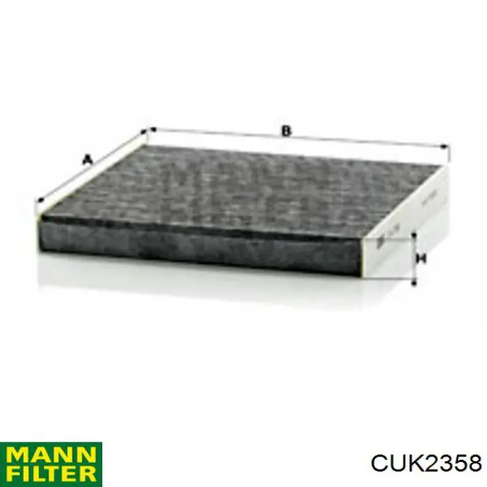 Фільтр повітряний обігрівача Mann-Filter CUK2358 ціна, від 13.37 USD