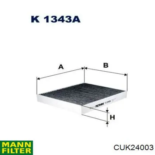 CUK24003 Mann-Filter фільтр салону