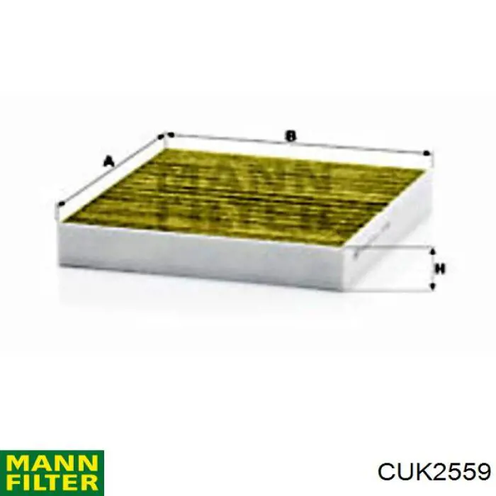 Фільтр повітряний обігрівача Mann-Filter CUK2559 ціна, від 12.89 USD
