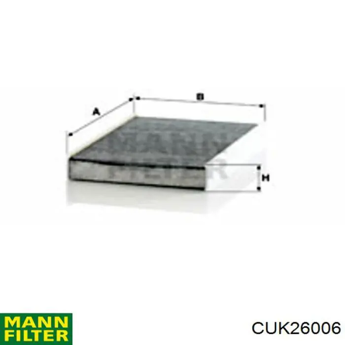 Фільтр повітряний обігрівача Mann-Filter CUK26006 ціна, від 14.14 USD