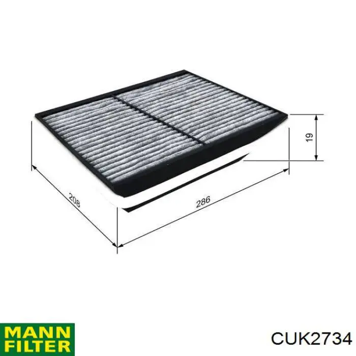 Фільтр повітряний обігрівача Mann-Filter CUK2734 ціна, від 10.50 USD