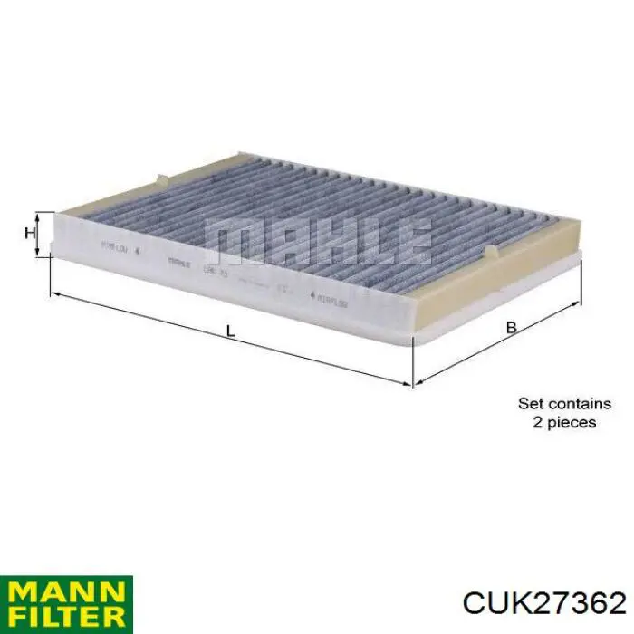 CUK27362 Mann-Filter фільтр салону