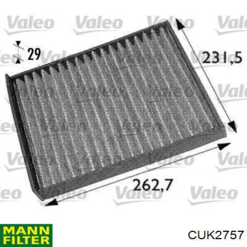 Купити CUK2757 Mann-Filter Фільтр салону вугільний