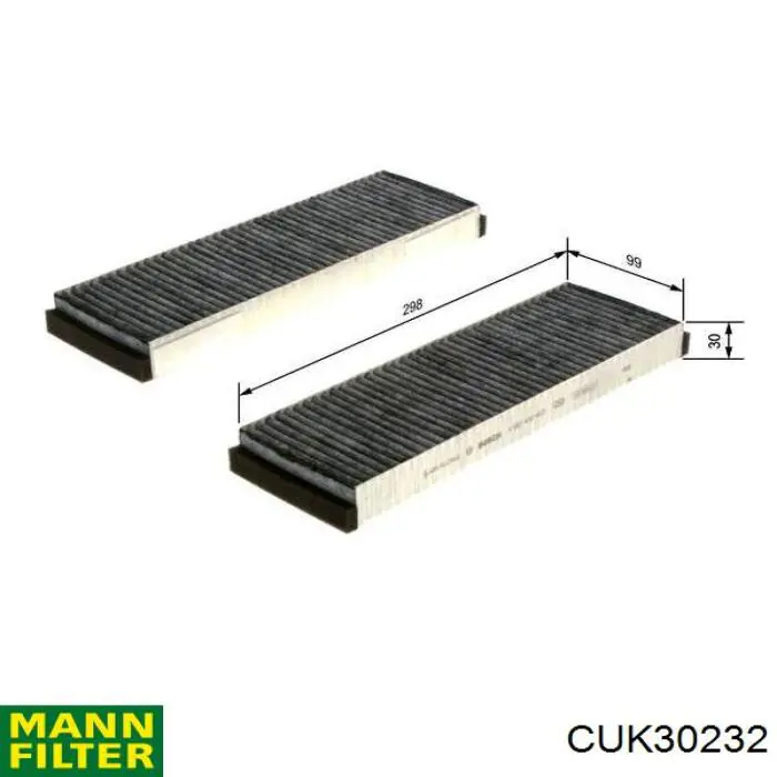 CUK30232 Mann-Filter Внутрішньосалонний фільтр