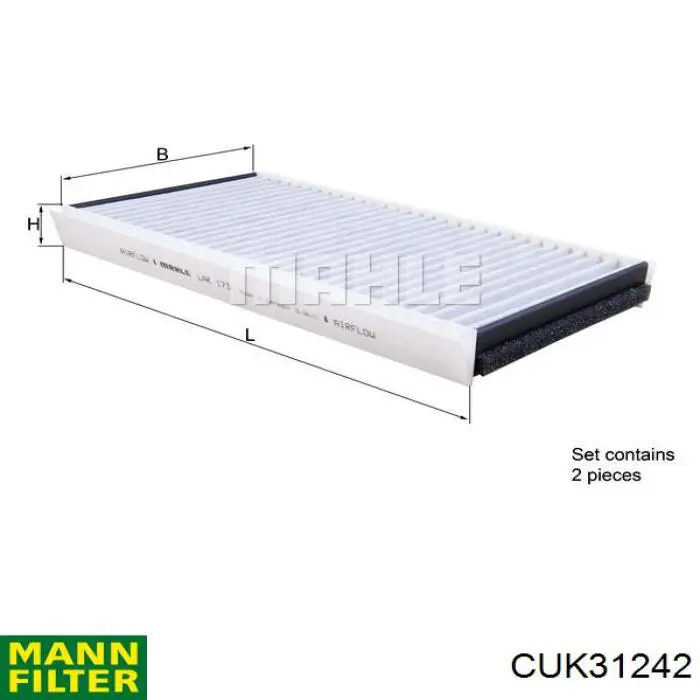 CUK31242 Mann-Filter фільтр салону