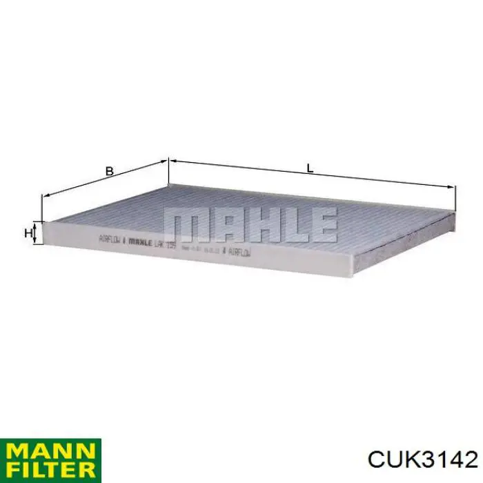 CUK3142 Mann-Filter Внутрішньосалонний фільтр