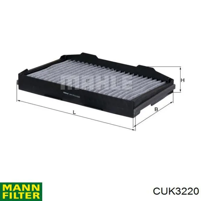 Фільтр повітряний обігрівача Mann-Filter CUK3220 ціна, від 20.06 USD